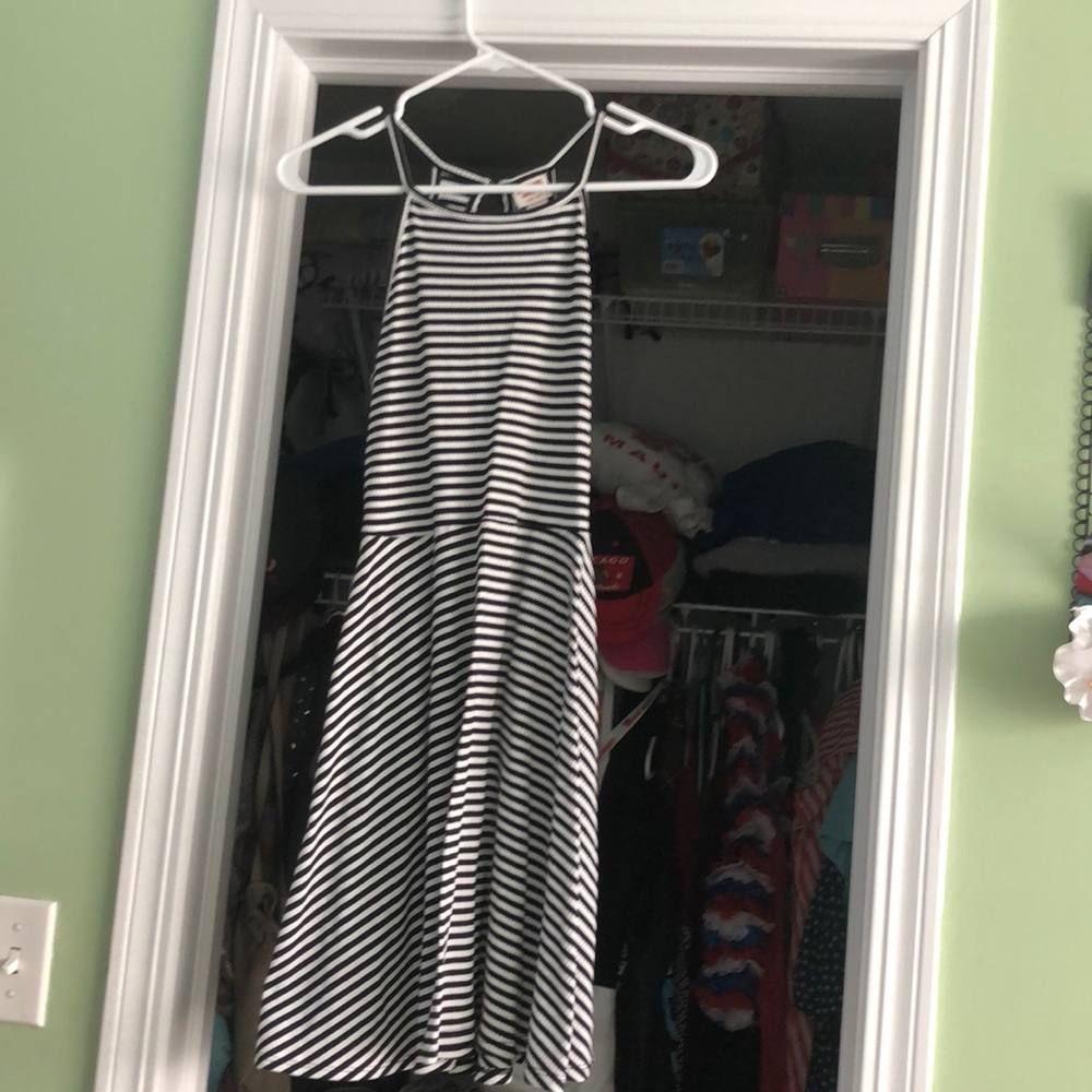 black and white striped dress from target